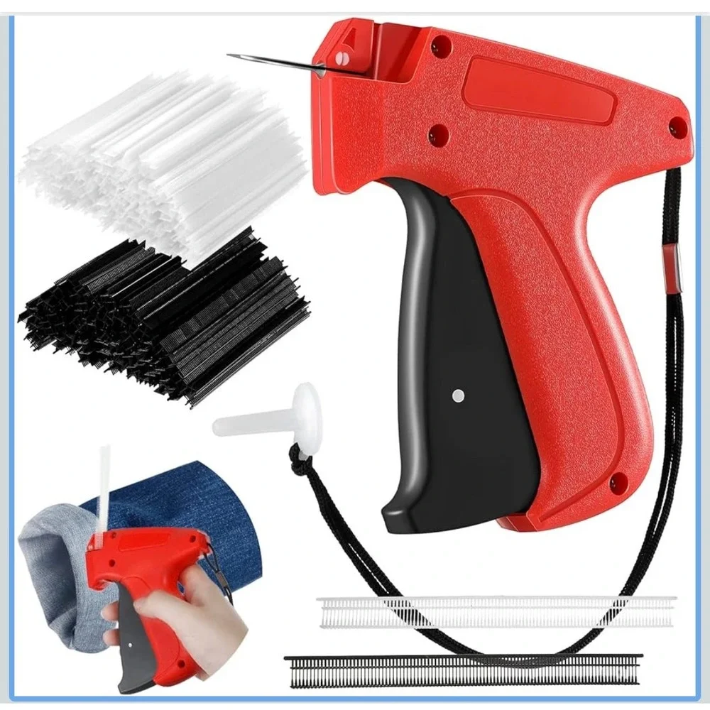 Quick Clothing Fabric Garment Labeler Tagging Gun with 5 Needles & 5000 Barbs